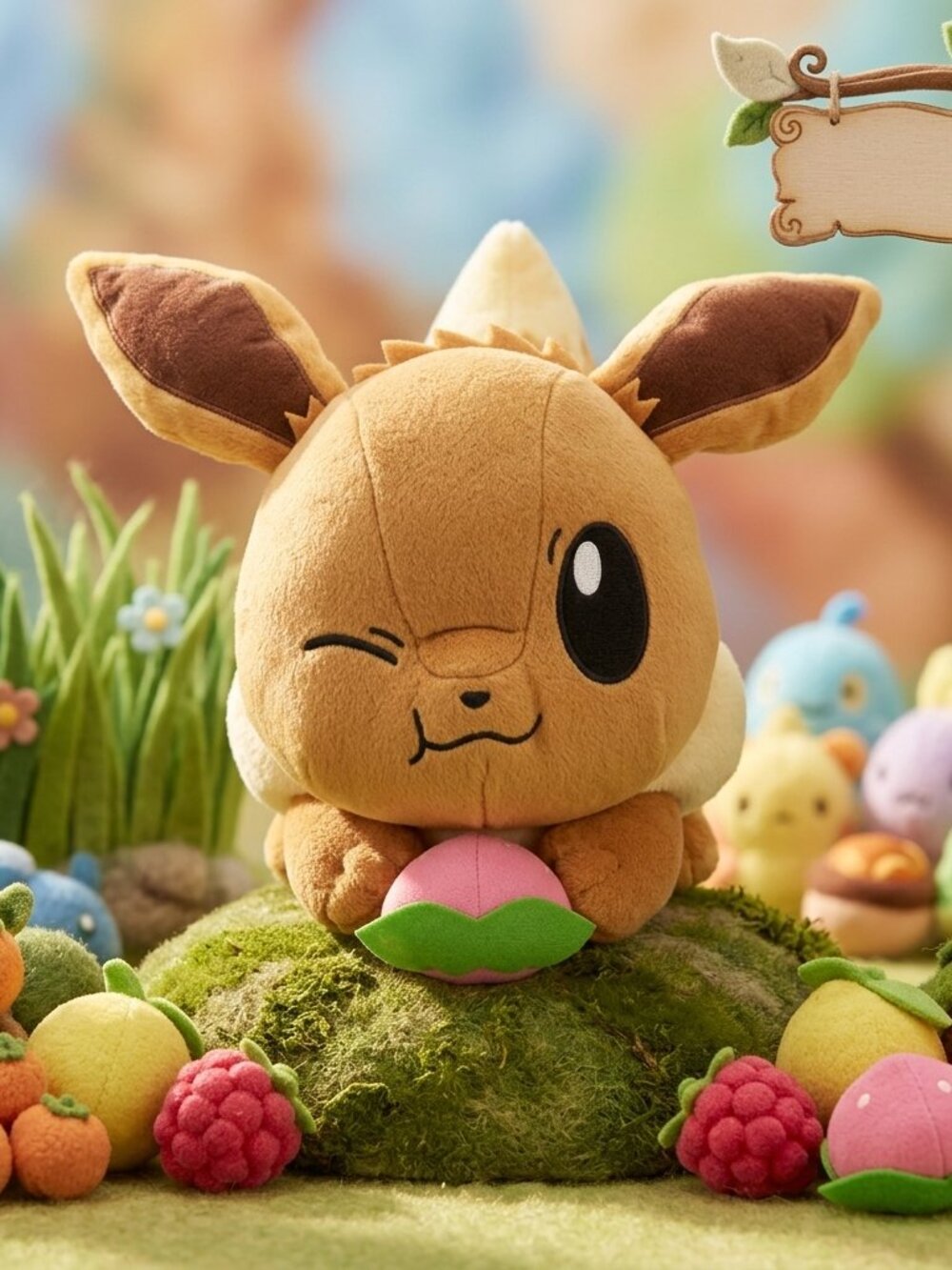 Pokemon MoguMogu Time Eevee Plushy